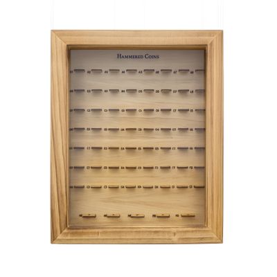 Wooden Coin Cabinet Display