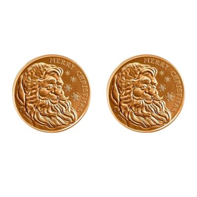x2 Christmas Copper Bullion Coins 1oz each
